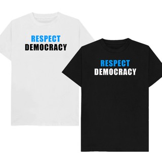 เสื้อยืด RESPECT DEMOCRACY เก็บเงินปลายทาง ตรงปก 100%