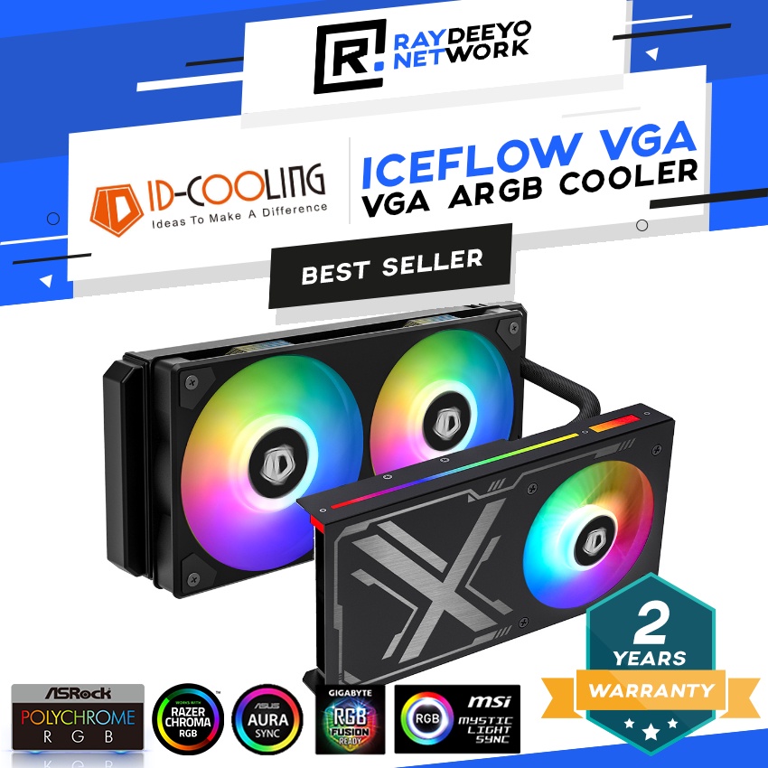 Id-cooling ICEFLOW 240 VGA ARGB VGA Card Cooler [คอนโทรลเลอร์ ARGB ที่รวม]