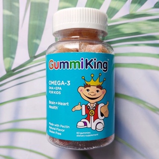 ดีเอชเอ โอเมก้า 3 แบบเคี้ยว สำหรับเด็ก DHA Omega-3 Gummi for Kids 60 Gummies (GummiKing™)