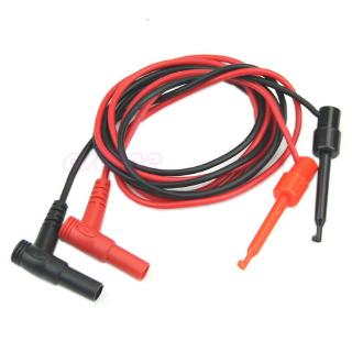 New 1Pair Banana Plug To Test Hook Clip Probe Cable Fr Multimeter Test Equipment