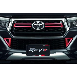 โตโยต้าแท้ กรอบครอบกระจังหน้าตัวล่าง สีส้ม ชุดแต่ง โตโยต้า ไฮลักซ์ รีโว่ Toyota Hilux Revo 2015-2019