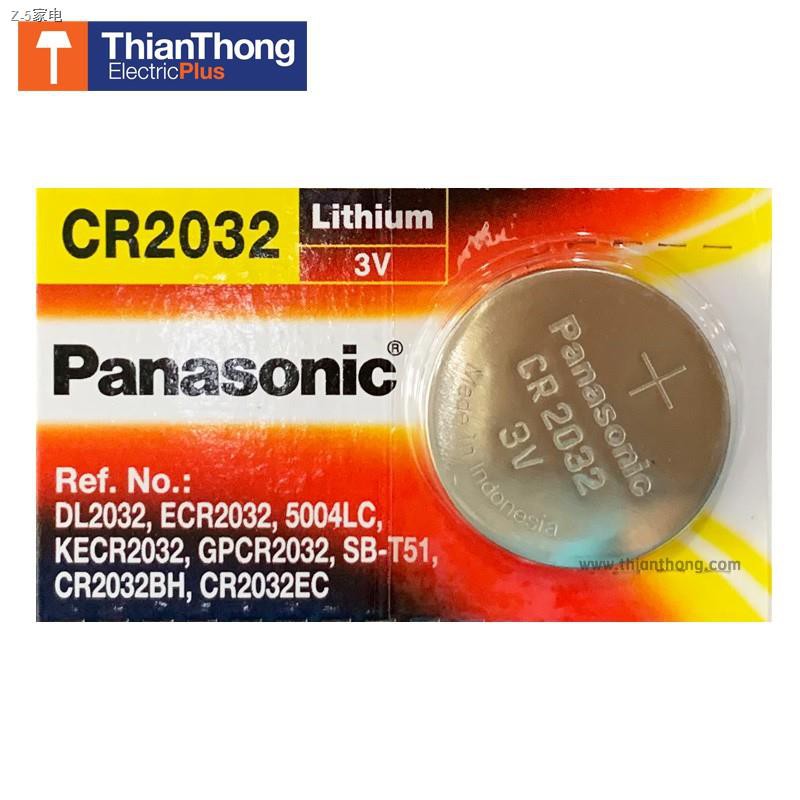 ☼⊕▣*รับประกันของแท้* Panasonic Battery Lithium ถ่านกระดุม พานาโซนิค - รุ่น CR2032