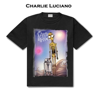 เสื้อยืด พิมพ์ลาย Charlie Luciano Star Wars ทรงหลวม แฟชั่นฤดูร้อน สําหรับผู้ชาย และผู้หญิง