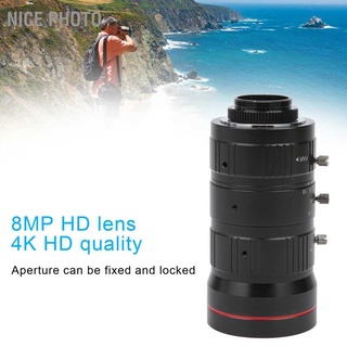 Nice Photo 4K 8MP Hd เลนส์ C Mount 10`40 มม. ซูมได้สําหรับกล้องรักษาความปลอดภัย