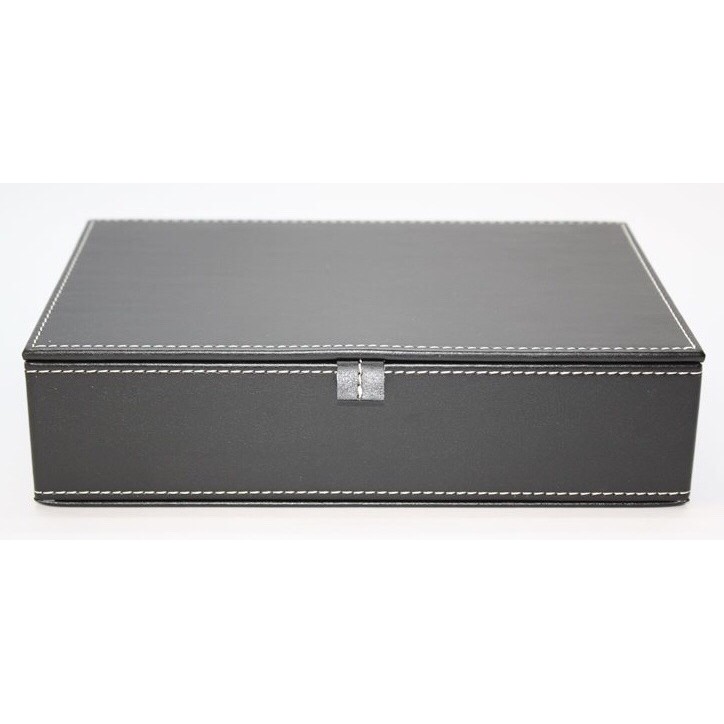 กล่องหนัง กล่องหุ้มหนัง ขนาด14x22x5cmด้านในหุ้มด้วยกำมะหยี่ งานสวย ทนทาน By Dee leather shop