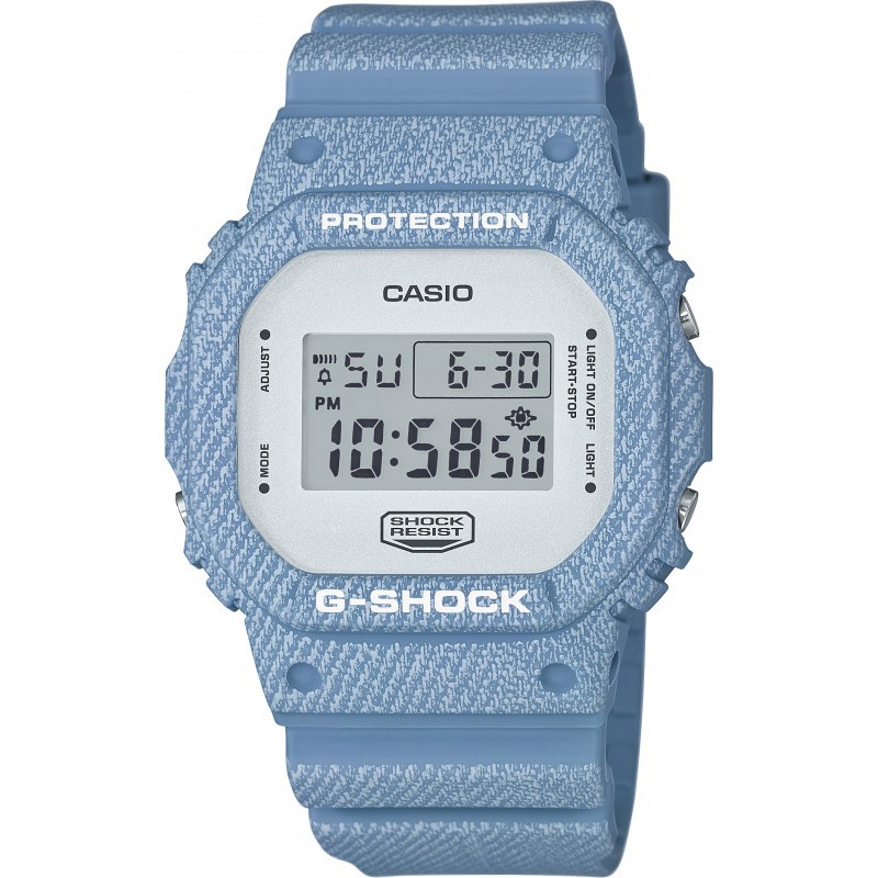 นาฬิกา Casio G-Shock ลายยีนส์ Limited Denim Color series รุ่น DW-5600DC-2 (สี Light Blue Jean)