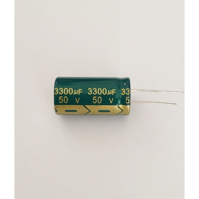 3300uF 50V คาปาซิเตอร์สำหรับเครื่องเสียง ของใหม่ พร้อมส่ง