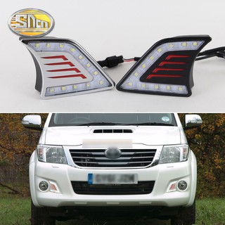 ไฟเดย์ไลท์ LED กันน้ํา สําหรับรถยนต์ Toyota Hilux Vigo 2012-2014 12V