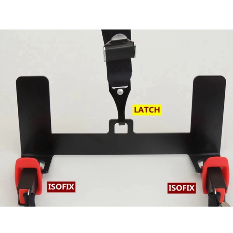Universal for ISOFIX Latch Seat Belt Interfaces Guide Grooves Connector