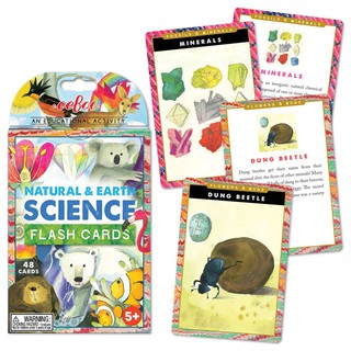 eeBoo Natural &amp; Earth Science Flash Cards - การ์ดสำหรับเรียนรู้ธรรมชาติและโลกวิทยาศาสตร์