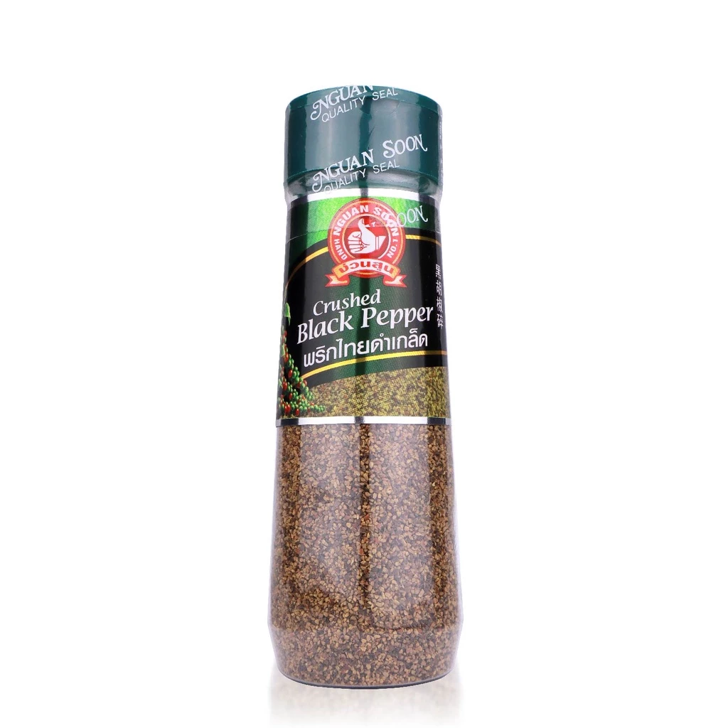 ง่วนสูน พริกไทยดำเกล็ด 120 g ขวดพลาสติก Crushed Black Pepper