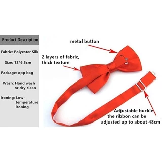 หูกระต่าย โบว์ไท โบว์ 12*6.5cm Men Prom Formal Party Pre Tied Bowtie Tuxedo Necktie Bow Tie Bowknot Accessories Bowtie