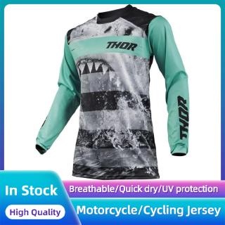 【มีสินค้า】 Men Thor Pulse Savage Jaws Cycling Jersey เสื้อดาวน์ฮิลล์ MTB รถจักรยานยนต์ใหม่เสื้อแข่งเครื่องแต่งกายลำลอง