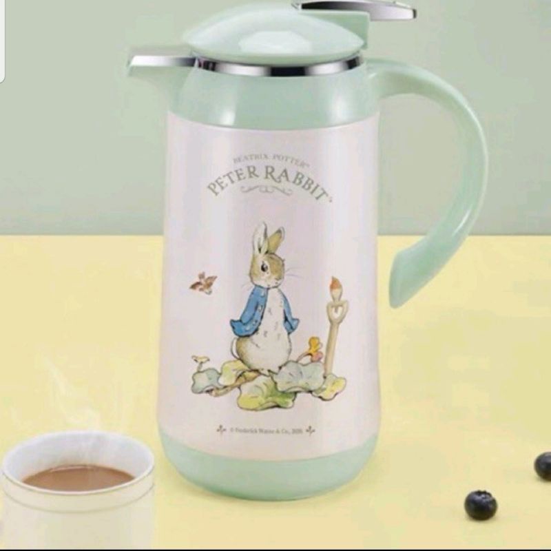 พร้อมส่ง กระติกน้ำร้อน Peter Rabbit กาเก็บน้ำร้อน แก้วบอโรซิลิเกต เคลือบฉนวน 7 ชั้น กาน้ำ