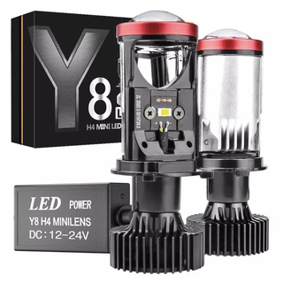 🔥ส่งฟรี🔥📌1คู่ หลอดไฟรถยนต์ LED Y8 ตัวใหม่ ปี2022 คัทออฟ พวงมาลัยขวา (RHD) ของแท้ รับประกัน 1 ปี สินค้ามีพร้อมส่ง ขั้ว H4