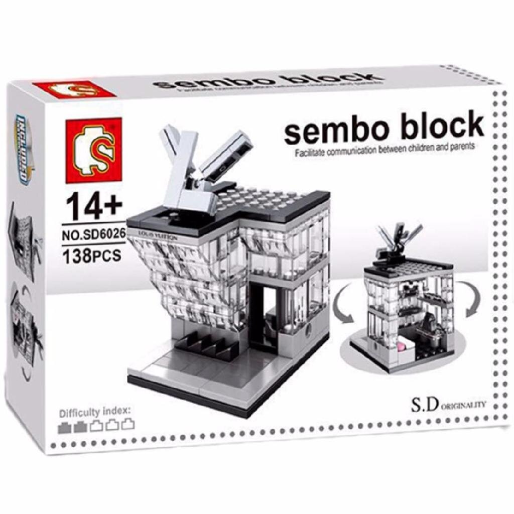 ตัวต่อ Sembo Block HAAR บล็อก ร้านค้า หลุย หลุยส์ วิตตอง Loui s Vuit ton Shop SD6026 - ของขวัญ วันเกิด จับฉลาก ปีใหม่