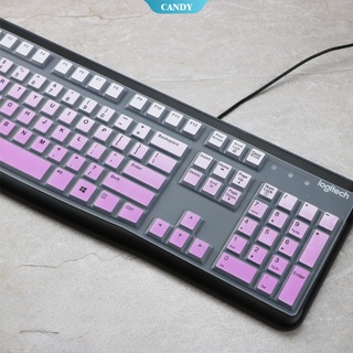 Mk120 เคสคีย์บอร์ดซิลิโคน TPU แบบบางพิเศษ สําหรับ Logitech MK120 K120 [CAN]