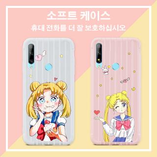 huawei honor 8a pro 7s play 10 20 lite honor 20 10 i เคสปกอ่อน tpu ลายการ์ตูนน่ารักสําหรับเด็กผู้หญิง