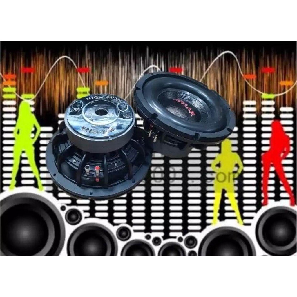 LXJ ดอกลำโพงรถยนต์ซัฟวูฟเฟอร์ 10 นิ้ว วอยซ์คู่ (4+4 ohm)1000 car subwoofer