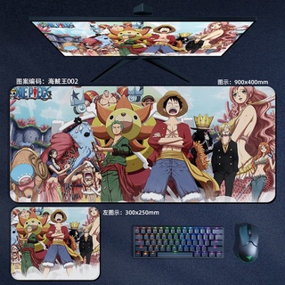 แผ่นรองเมาส์ แบบหนา ขนาดใหญ่ ลายการ์ตูนอนิเมะ One Piece Zoro Luffy Ace Nami