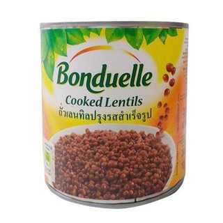 Bonduelle Cooked Lentils 400g  บอนดูเอลถั่วเลนทิลปรุงสุก 400 กรัม