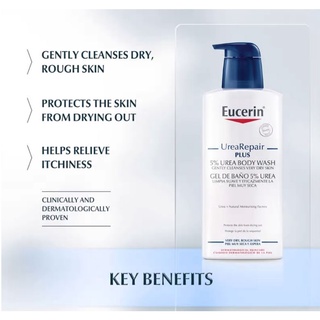 Eucerin UreaRepair Plus 5% Urea Replenishing Body Wash 400ml☆พร้อมส่ง☆