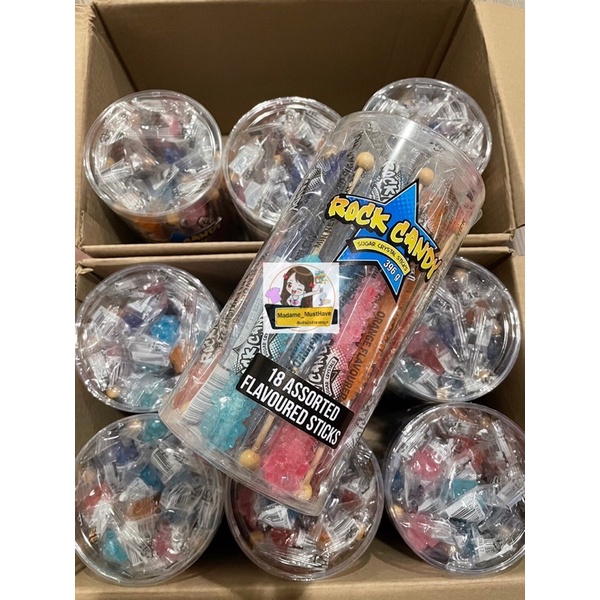 Rock Candy (คริสตัสน้ำตาลแท่ง)🍬🍭 แบ่งขาย 1 แท่ง มี 6 รสชาติ ของแท้เกาหลี109%