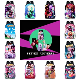 Backapck Steven Universe กระเป๋านักเรียน กระเป๋าสะพายไหล่ แบบพกพา เดินทาง กลางแจ้ง