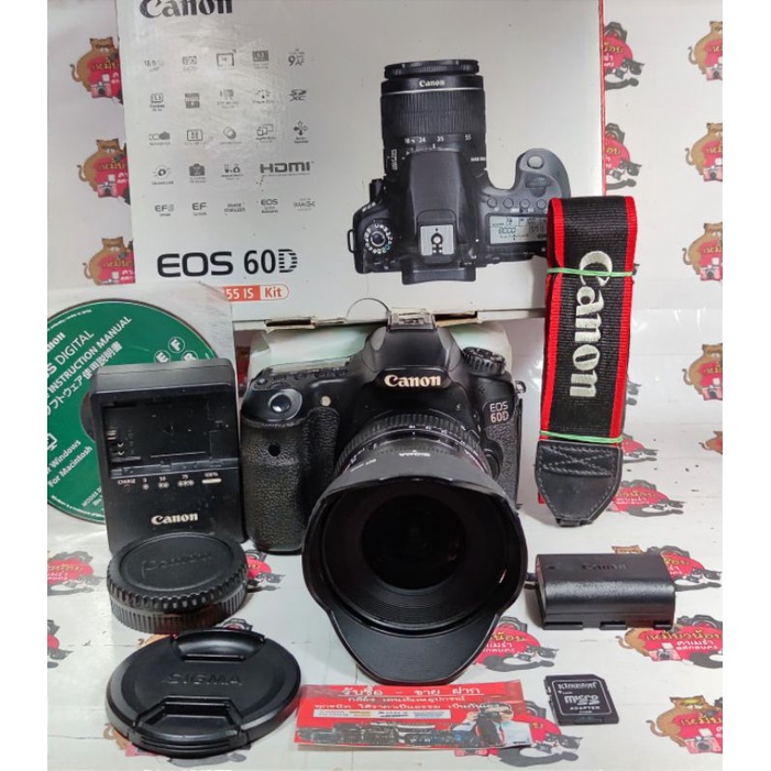มีตำหนิ กล้อง Canon 60D+Sigma 10-20 กล้องมือสอง เลนส์มือสอง