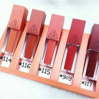 ยกเซต 3ce 5 color matte lip gloss box แบบจุ่ม เนื้อแมท.