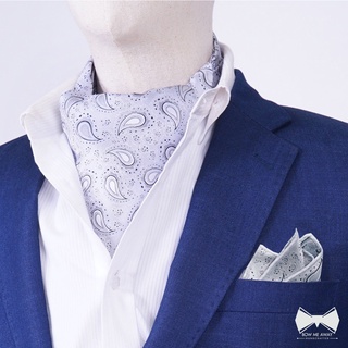 เซ็ทคราวาท+ผ้าเช็ดหน้าสูท-Cravat + pocket square