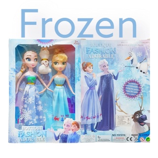 ของเล่นเด็ก ตุ๊กตาเอลซ่า ขยับแขนขาได้ ชุดเจ้าหญิงfrozen แอนนาเอลซ่า และโอลาฟ ตุ๊กตาบาร์บี้โฟร์เซ้น TY171