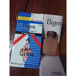 ยาย้อมผมแบบผง Bigenบีเงินสีนำ้ตาลเข้ม 6g.สีนำ้ตาลธรรมชาติปิดหงอกดีมาก