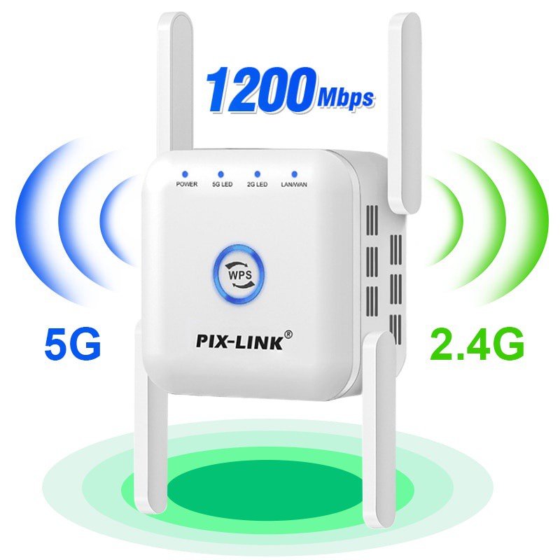 5ghz เครื่องทวนสัญญาณ WiFi 5G WiFi 1200Mbps เราเตอร์ขยายสัญญาณ WiFi 300Mbps Wi-Fi 2.4G Wi Fi Booster
