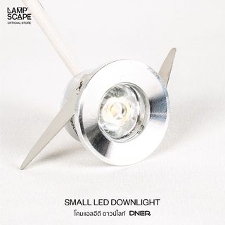 Lampscape / Small Silver Recessed LED / โคม LED DNER แบบฝังฝ้า สีเงิน 1W แสงเดย์ไลท์ แสงวอร์มไวท์