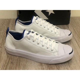 [พิเศษSale] รองเท้าConverse Jack Purcell Low Top Sneaker ขาวพื้นน้ำเงิน size:40-44 พร้อมกล่อง รองเท้าผ้าใบ รองเท้าลำลอง