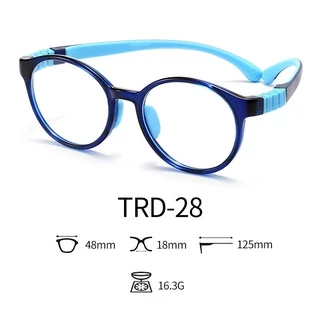 แว่นเด็ก แว่นตาเด็ก แว่นตากรองแสงสีฟ้าถนอมสายตาสำหรับเด็ก N.TRD28 เด็กอายุ 5-15 ปี