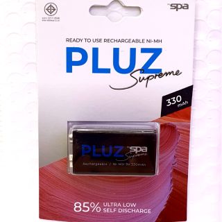 [ ถ่านชาร์จ Spa PLUZ Ni-MH 9V.  330 mAh ]