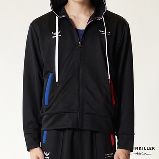 PAINKILLER เพนคิลเลอร์ เสื้อมีฮู้ด เสื้อแจ็คเก็ต เสื้อผ้ากีฬา / PK x GRAND SPORT TRACK SUIT / รุ่น 623-015 สีดำ