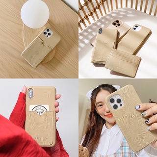 Butter Creme Card Slot Phone Case (สลักชื่อแจ้งในแชท)