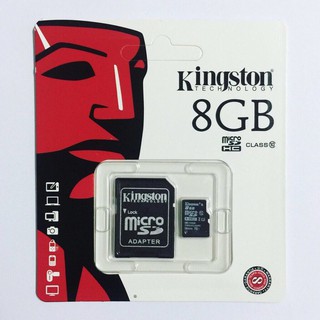 Kingston Memory Card Micro SD SDHC 8 GB Class 10 ของแท้