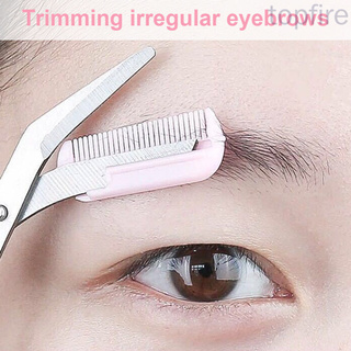 Topfire.Eyebrow Trimmer กรรไกรตัดขนตาพร้อมหวี