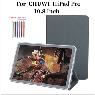 เคสแท็บเล็ต TPU นิ่ม กันตก แบบบางพิเศษ พับได้สามทบ สําหรับ Chuwi HiPad Pro 10.8 นิ้ว Air 10.3 Air 10.3 นิ้ว