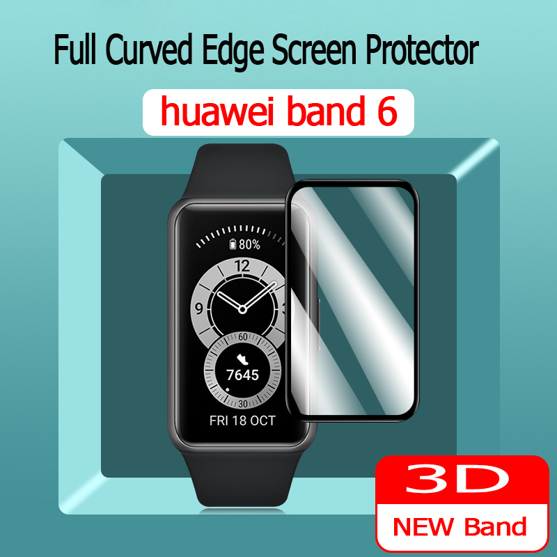 huawei band 6 ฟิล์มป้องกันรอยหน้าจอ 3D สำหรับ huawei band 6 สายรัดข้อมือ อัจฉริยะ
