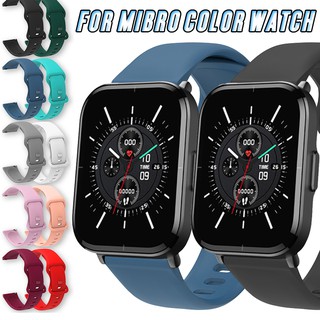 สายนาฬิกาข้อมือซิลิโคน 20 มม. แบบเปลี่ยน สําหรับ Mibro Color Watch