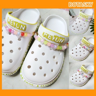 1 รายการ สายโซ่ลูกปัด รูปดาว กระต่าย สําหรับตกแต่งรองเท้า Crocs DIY