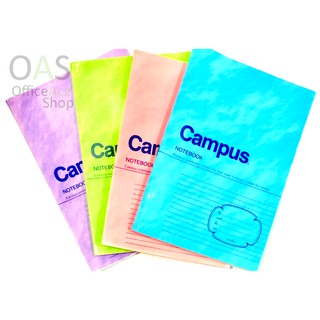 CAMPUS Notebook สมุดเส้นคู่ จำนวน 1 เล่ม (คละสี)