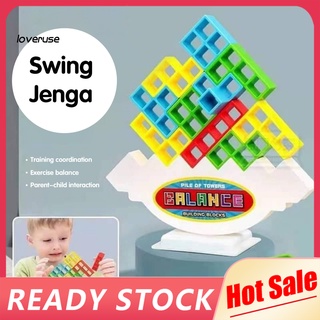 /LOV/ ของเล่นบล็อกตัวต่อ Tetra Tower Game Stacking Building Blocks 1 ชุด