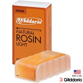 DAddario® VR200 ยางสนไวโอลิน ระดับมืออาชีพ ทำจากวัสดุธรรมชาติ สีเหลืองอำพัน (Violin Rosin) ** Made in USA **