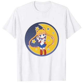 เสื้อยืดผ้าฝ้ายพรีเมี่ยม เสื้อยืด พิมพ์ลาย Chibiusa Sailor Moon Venus